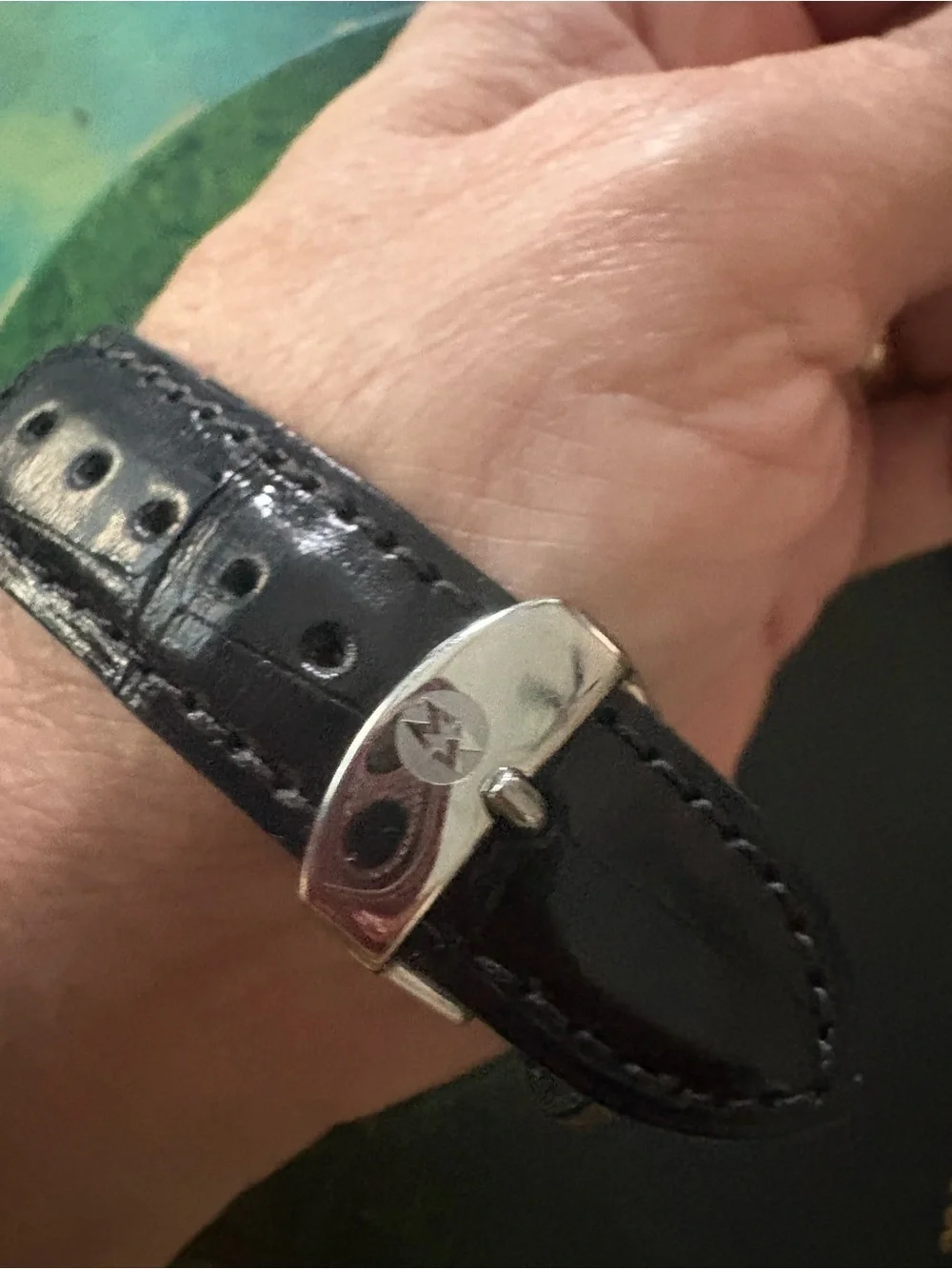Michele SS 1.5-1 Diamond count. R-20M16 DECO working 32mm alligator band 6-8